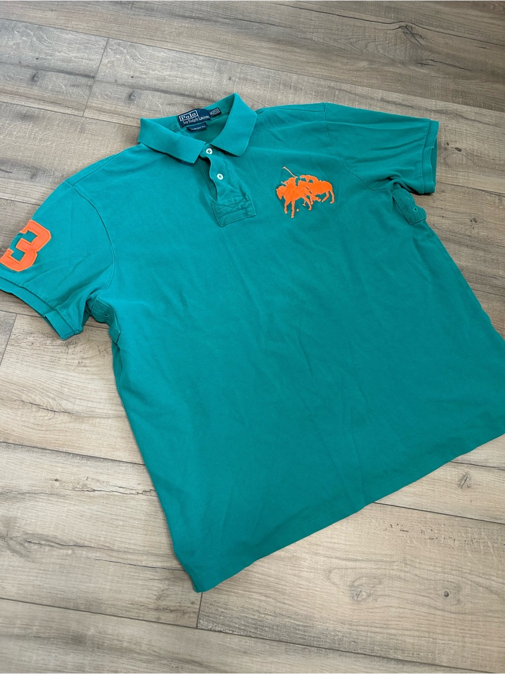 Ralph Lauren Polo Shirt in Teal-Green